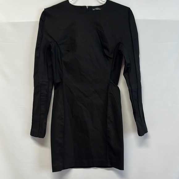 Zara W&B Collection Classic Black Long Sleeve Dress EUC - Picture 1 of 3